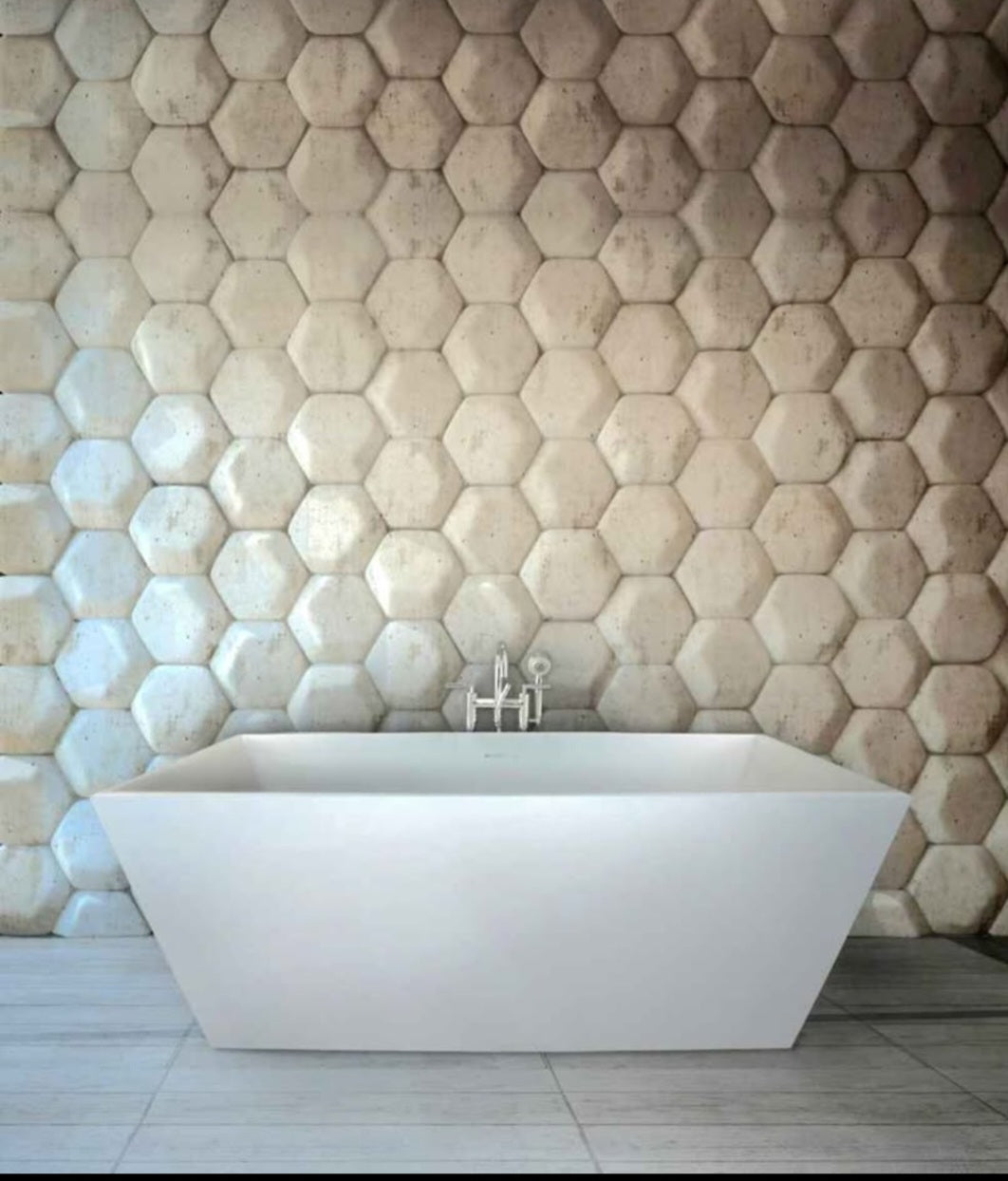 Metro Collection Free Standing Marble and Granite Tub