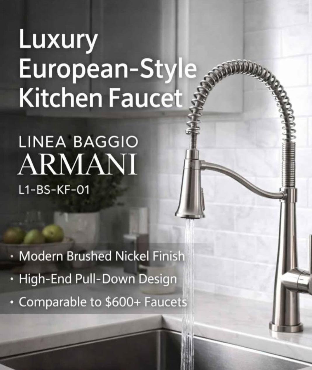 Linea Baggio Armani Kitchen Faucet